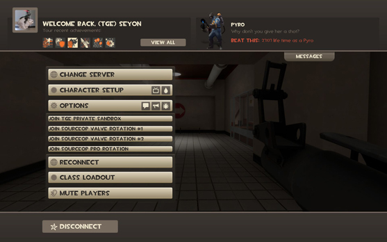 Menu Ingame